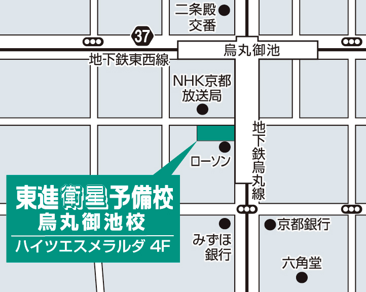 烏丸御池校校舎地図