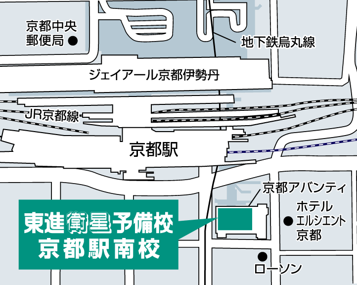 京都駅南校校舎地図
